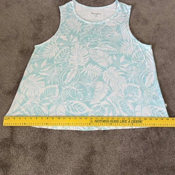Koolaburra by UGG Allover Printed Modern Tank Top Size 2X Blue Casual Tee Shirt - Picture 6 of 9